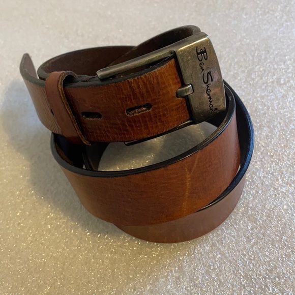 Ben Sherman Men's Brown Leather Belt 38 - Picture 2 of 9